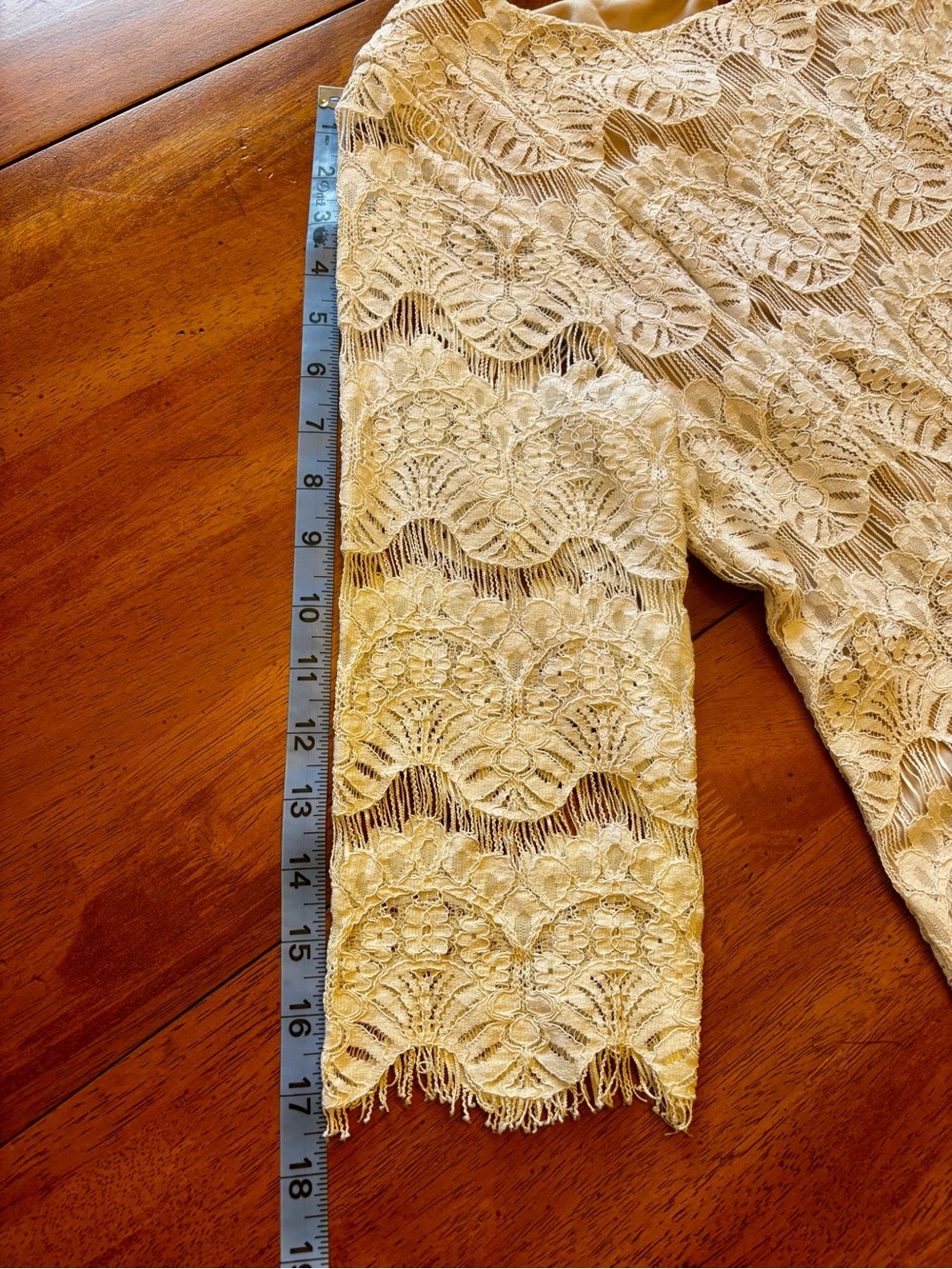 Jessica Howard Ivory Lace Lined Midi Sheath Dress size 16 - Picture 6 of 12